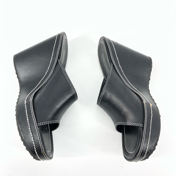 Harley Davidson Black Open Toe Slide On Sandals - Picture 6 of 8